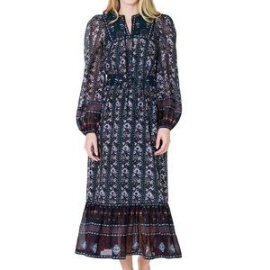 Sea tired maxi dress EUC size Small